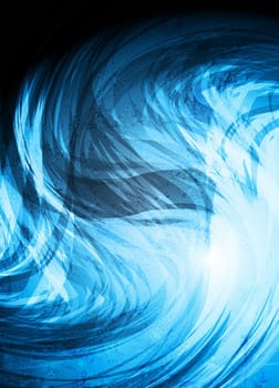 Bright blue design. Grunge style eps 10