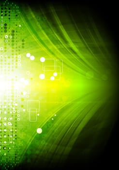 Vibrant hi-tech background. Vector illustration eps 10