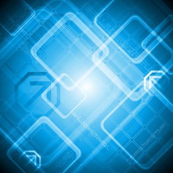 Blue hi-tech design. Vector illustration eps 10