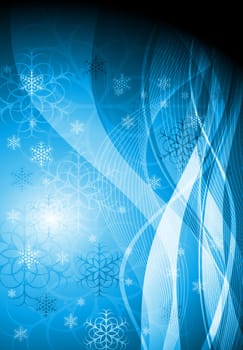 Blue Christmas background. Vector illustration eps 10