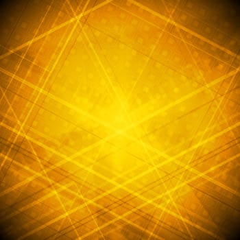 Bright orange tech background. Eps 10 vector