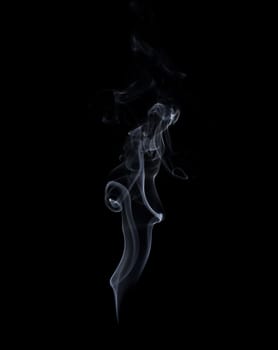 Abstract colorful background made with real smoke