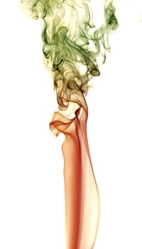 Abstract colorful background made with real smoke