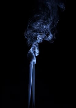 Abstract colorful background made with real smoke