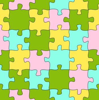 Puzzle Pattern Background COLORFUL - Endless