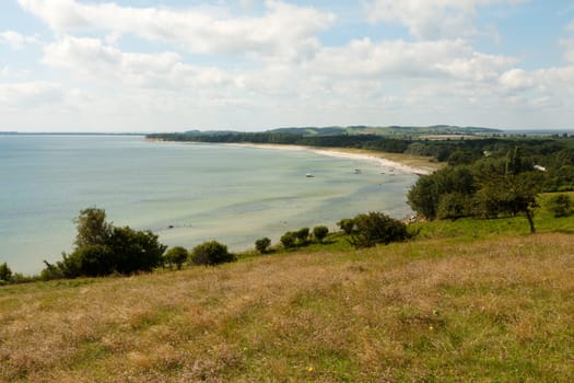 Beach of Göhren from the cliffs
