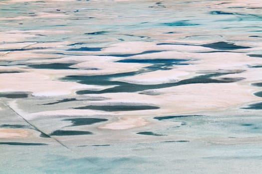 Pool of glacial meltwater below the Grinnell Glacier in northern Montana.
