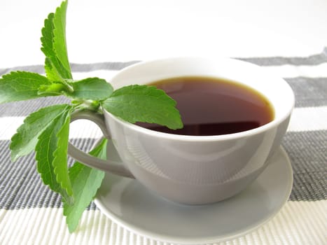 Black coffee with stevia
