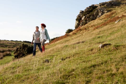 Couple in countryside