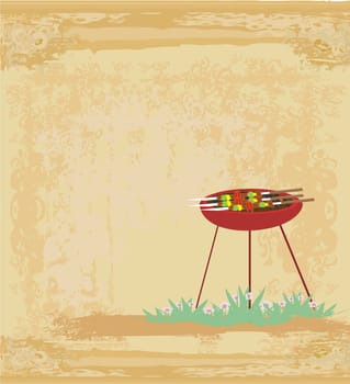 grunge Barbecue Party Invitation