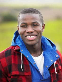 Young man in the country