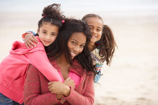 Mother with children