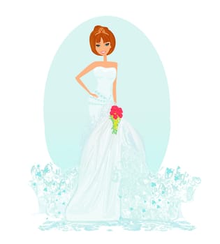 Beautiful bride card