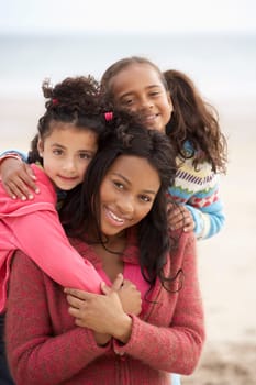 Mother with children