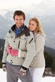 Young Couple On Winter Vacation