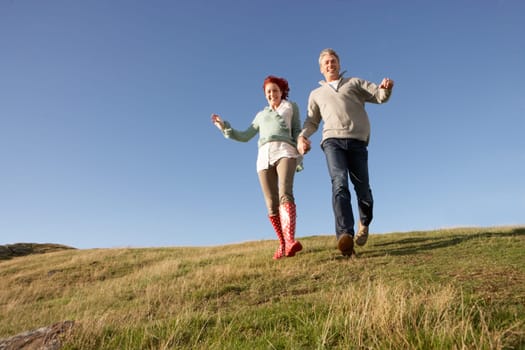 Couple in countryside