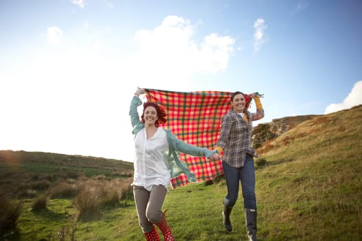 Women in countryside
