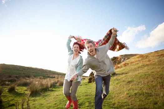 Couple in countryside
