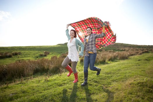Women in countryside
