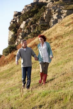 Couple in countryside