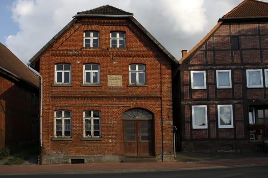 Old brick house in Reher