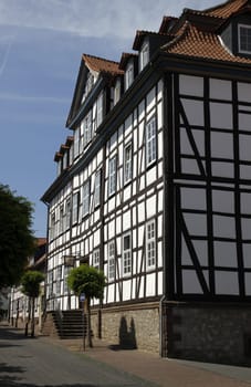 Half-timbered house in Warburg