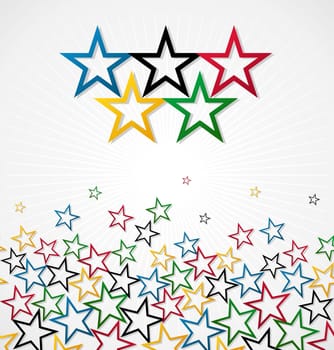 London Olympics games stars background. Vector file layered for easy manipulation and customisation.