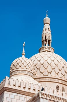 A traditional Arabian style mosque located in Jumeira, Dubai, UAE