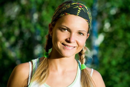 Image of smiling teen looking at camera