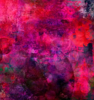 Painted background in shades of pink,purple and dark red
