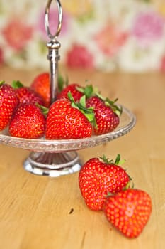 Strawberries on étagère