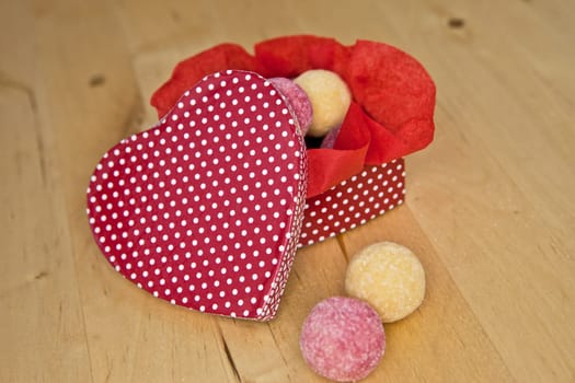 Truffles in Herzschaffchtel