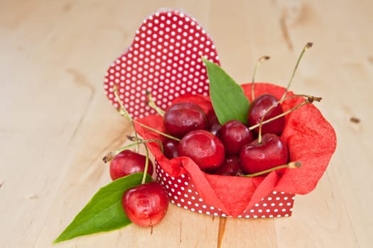 Cherries in Heart Box