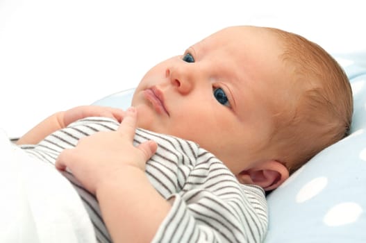 Newborn Baby With Open Eyes