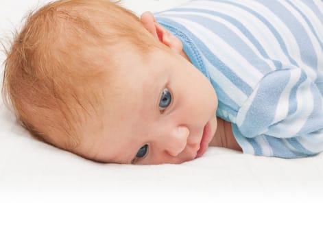 Newborn Baby With Open Eyes