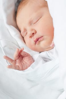 Closeup of Sleeping Newborn Baby
