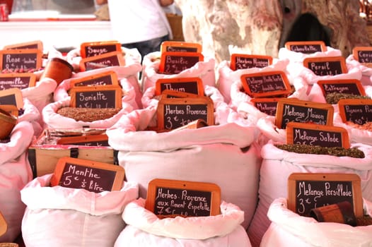 Weekly market in St. Tropez