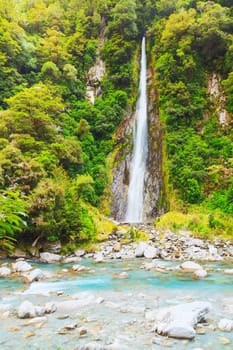 Roaring Billy Falls (Haast Pass, South Island, New Zealand)
