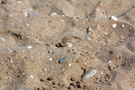 sand of a beach, in Greece, used as background