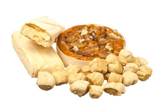 traditional dessert of Ecuador on a white background