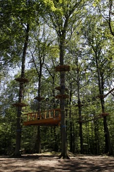 Climbing forest on the Klüt (Hameln)