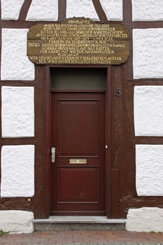 Front door in Hessisch Oldendorf
