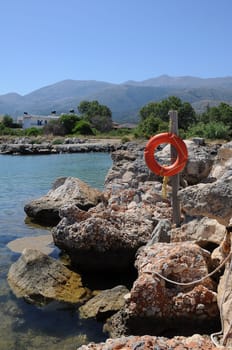 Natural beach in Crete