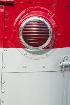 Headlight of the ancient car