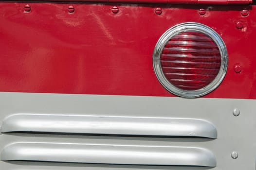 Headlight of the ancient car
