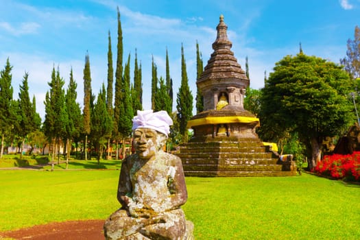 Pura Ulun Danu temple on a lake Beratan. Bali