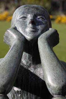 Seated Girl Bürgengarten Hameln
