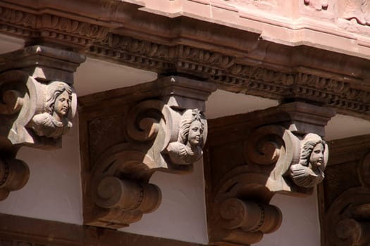 Detail of the house in Lemgo (Mittelstrasse)