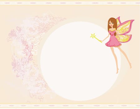 beautiful fairy vector graphic