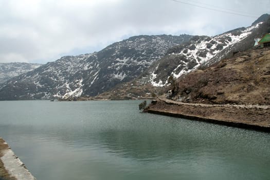 Tsomgo Lake, 12400 feet altitude, Ganktok, Sikkim, India, Asia